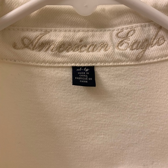 **AMERICAN EAGLE** White Jean Jacket - Picture 2 of 4